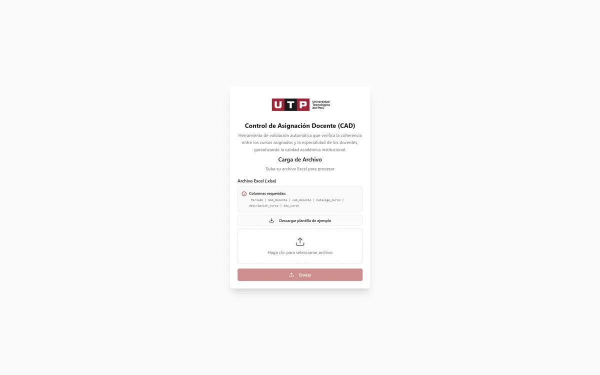 Interfaz principal del sistema CAD
